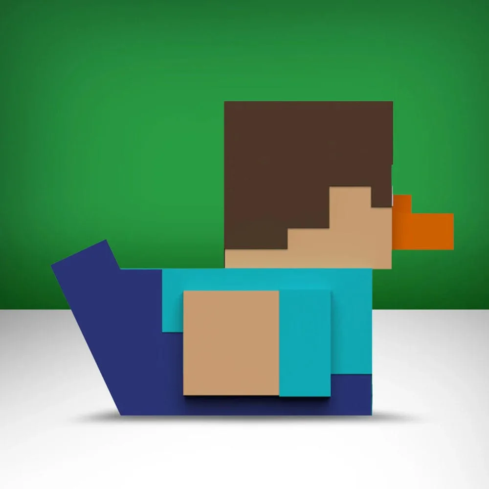 Minecraft PVC Figure – Steve Tubbz 1st Edition 10 cm 5