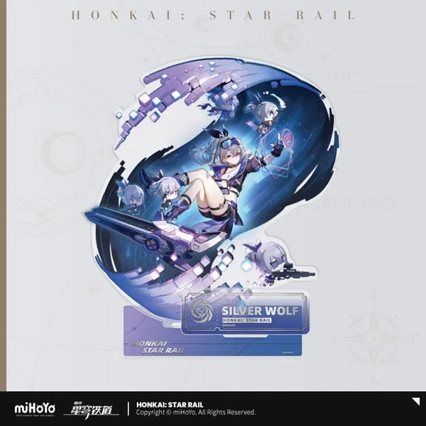 Honkai Star Rail Acrylic Figure – Silver Wolf 17 cm