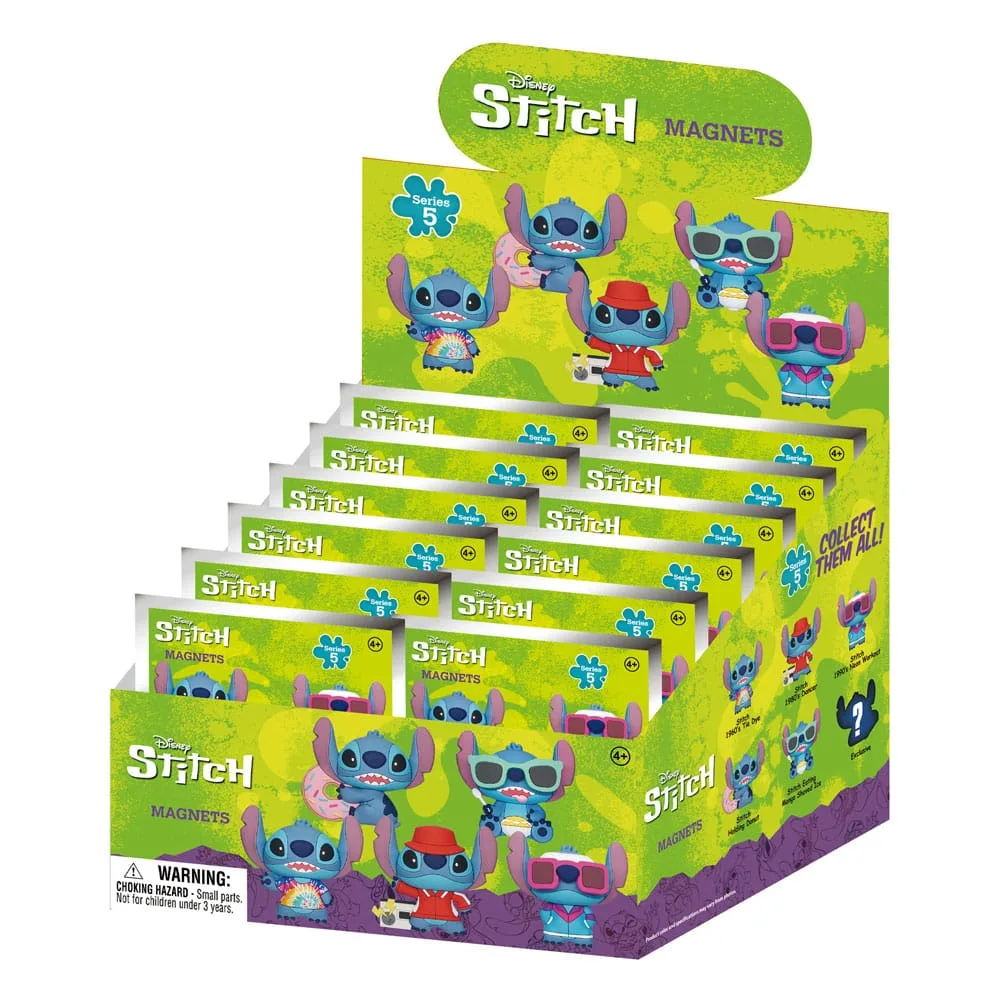 Lilo & Stitch 3D Magnets – Series 5 Display of 12