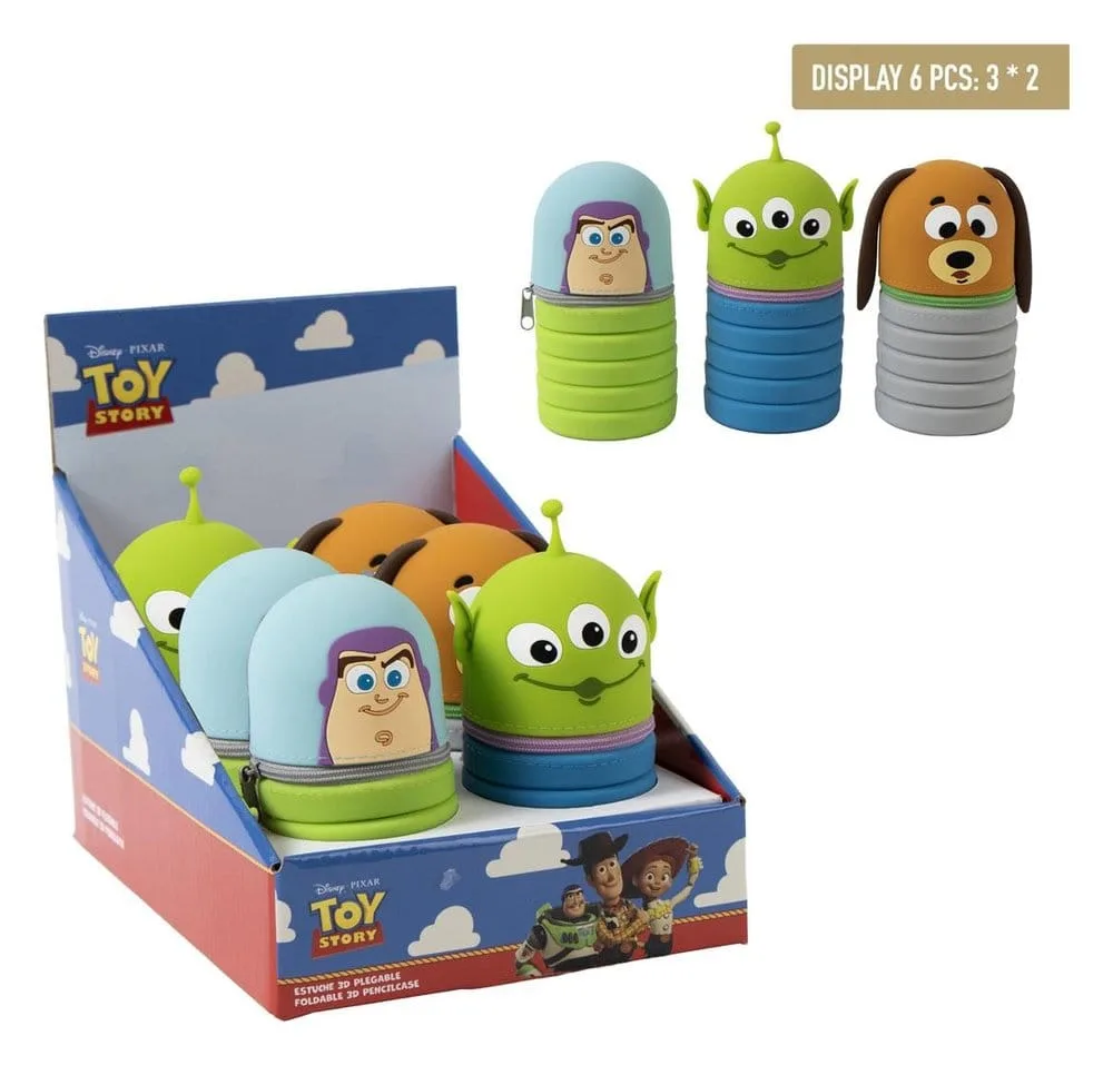 Disney Pencil Case Display – Toy Story Silicone 6 Pieces