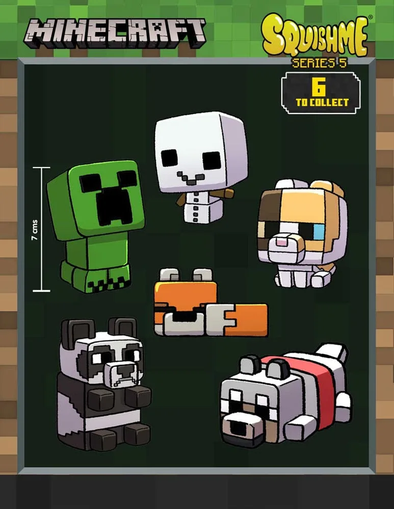 Minecraft Anti-Stress Figures – Squishme Series 5 Display 7 cm