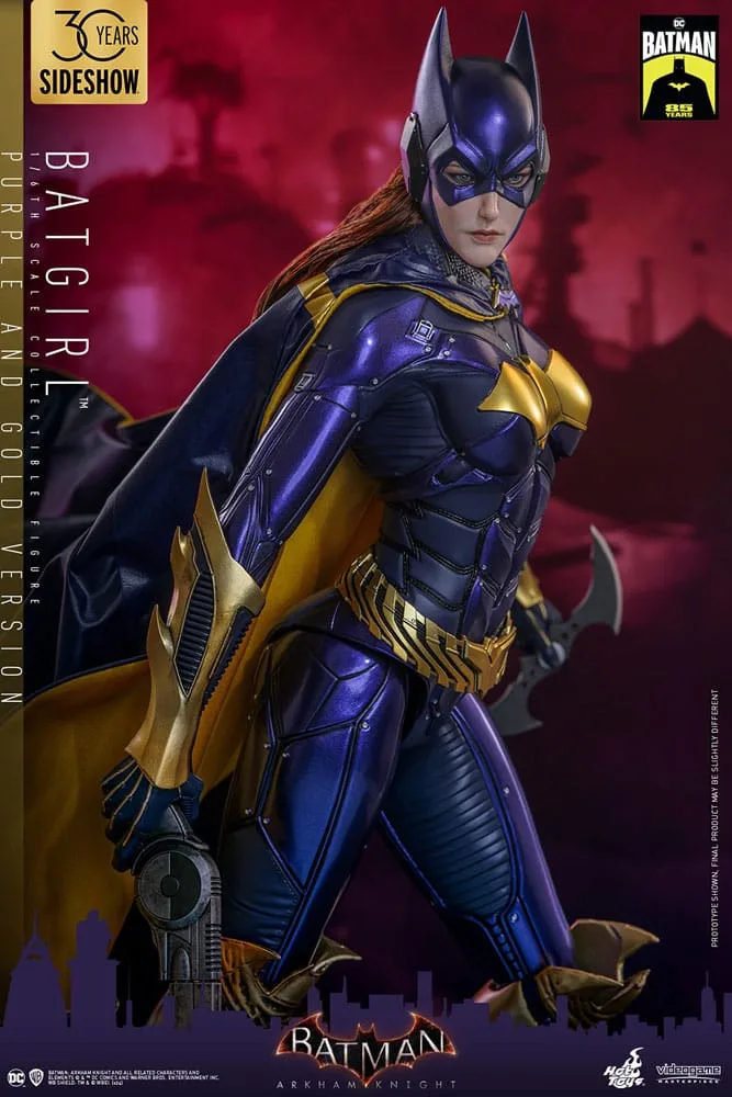 Batman Arkham Knight Action Figure – Batgirl Purple and Gold 30 cm 10