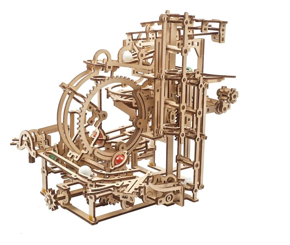 Ugears Wooden Model Kit – Marble Run Stepped Hoist 15
