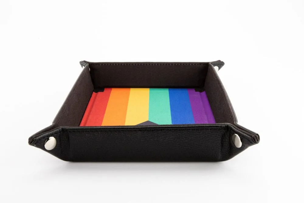Pride Folding Dice Tray – FanRoll Rainbow Flag 3