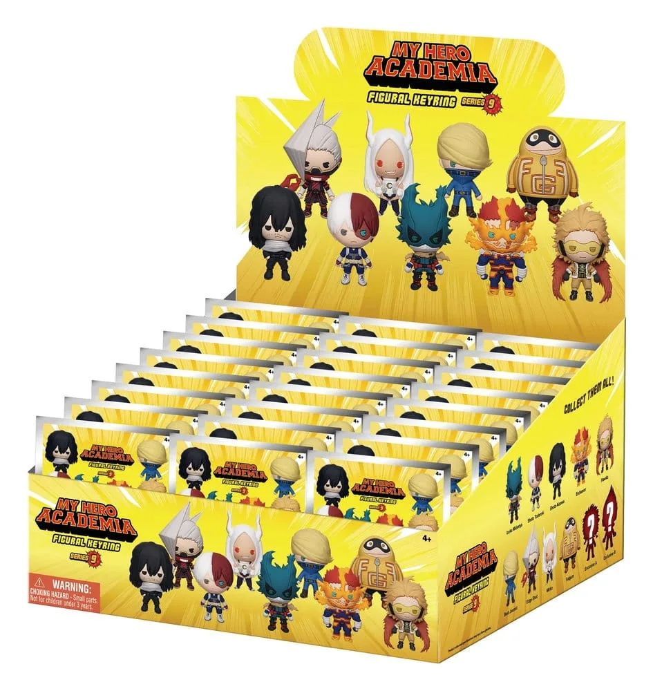 My Hero Academia Bag Clips – Series 9 Blind Bag Display of 24 3