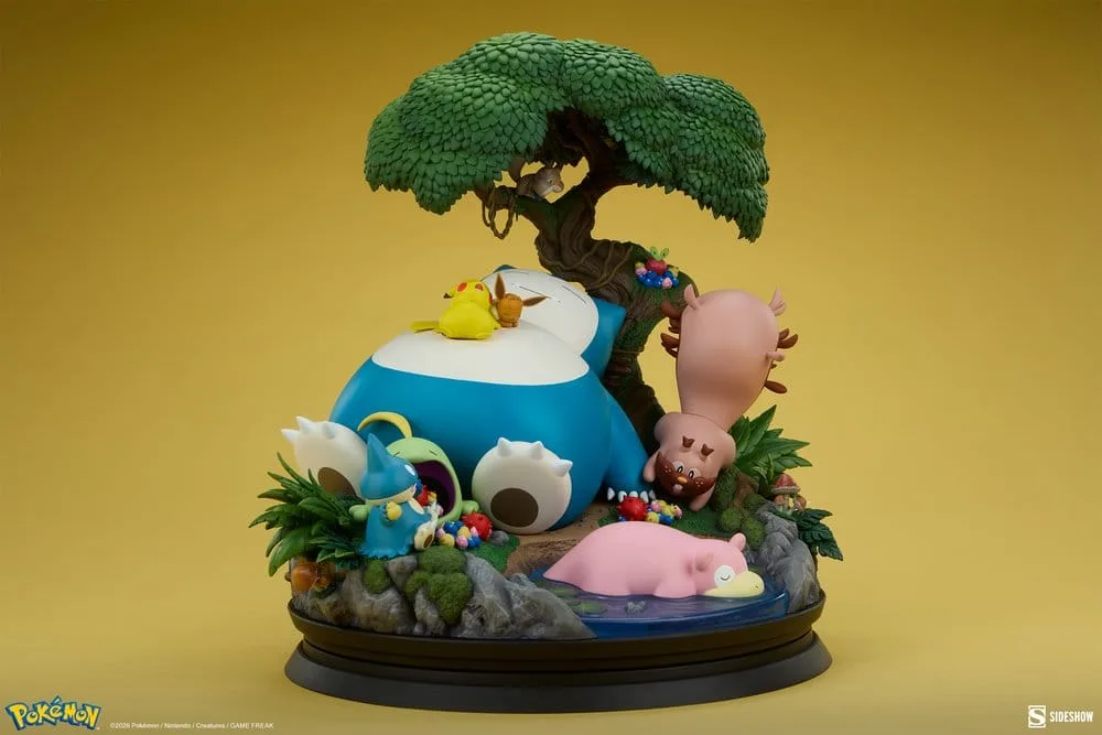 Pokémon Diorama – Snorlax Picnic Scene 33 cm 14