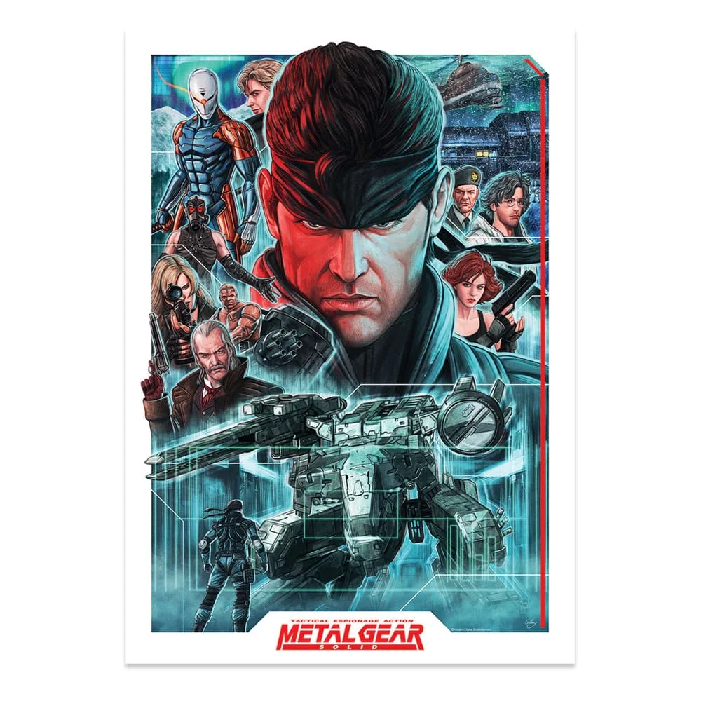 Metal Gear Solid Art Print – Limited Montage A3