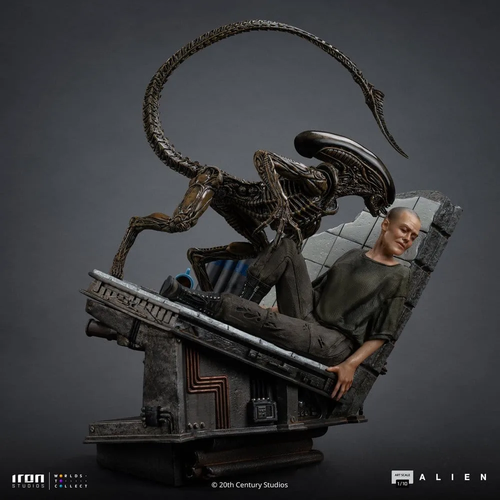 Alien 3 Statue – Ellen Ripley and Dog Alien 23 cm 3