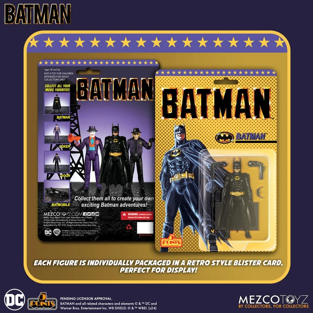 Batman 1989 Action Figure Assortment – 5 Points 24 Figures 9 cm 2