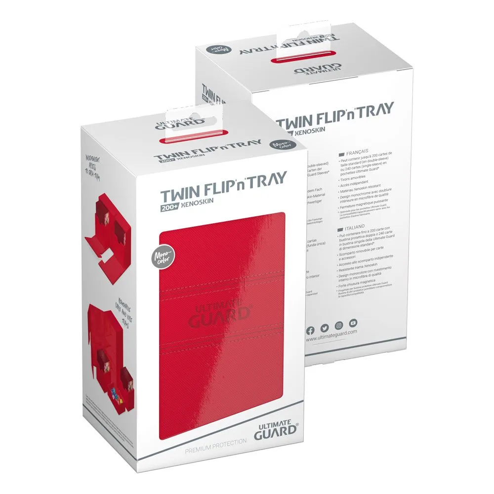 Ultimate Guard Deck Box – Twin Flip’n’Tray 200+ Red 8