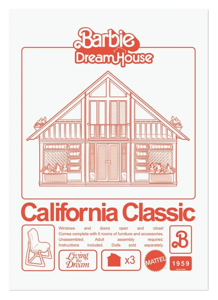 Barbie Art Print – California Classic DreamHouse Limited Edition A3
