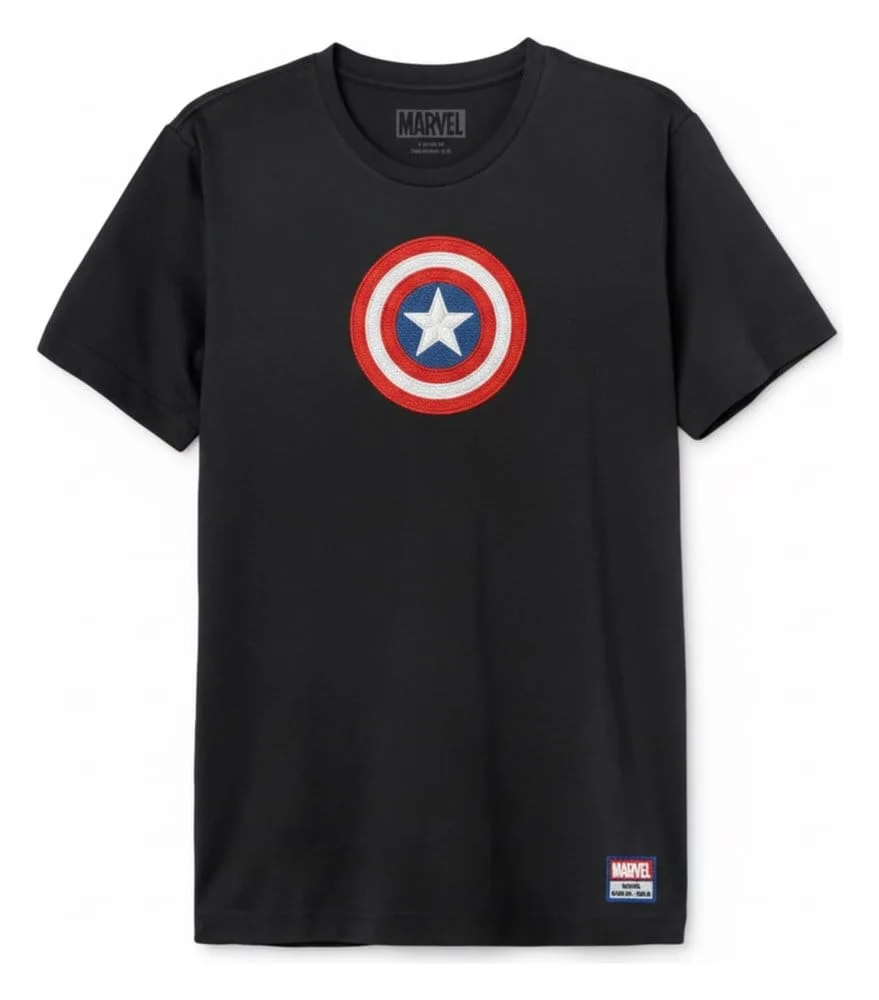 Marvel T-Shirt – Captain America Shield Logo XXL