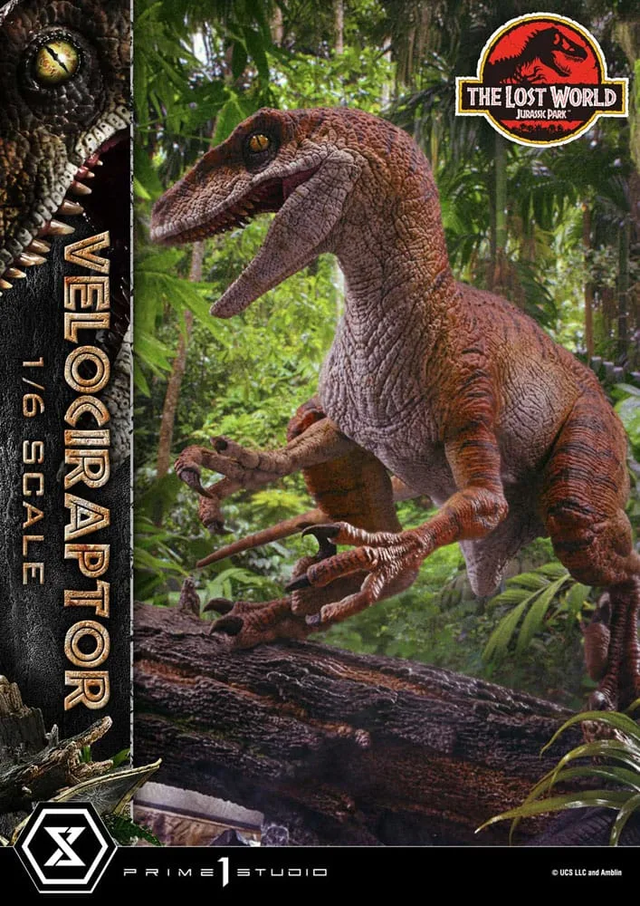 Jurassic Park II Statue – Velociraptor Bonus Version 41 cm 6