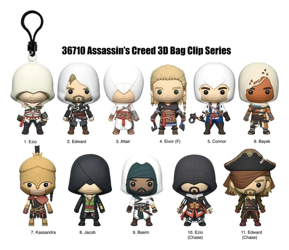 Assassin’s Creed Bag Clips – Series 1 Display of 24 3