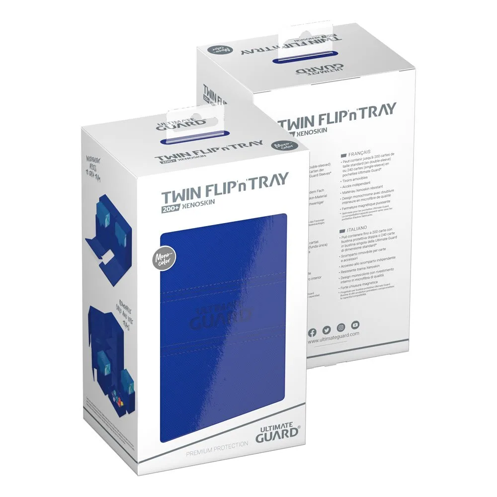 Ultimate Guard Deck Box – Twin Flip’n’Tray 200+ Xenoskin Blue 8
