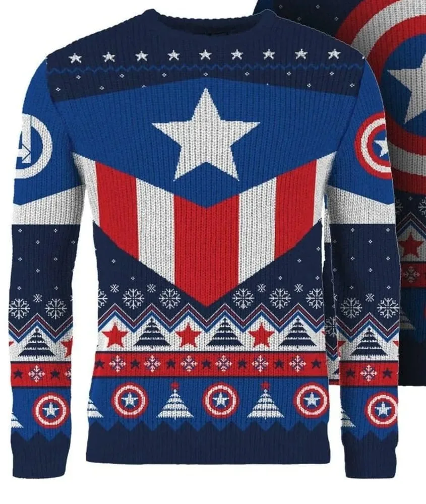Marvel Christmas Sweater – Captain America XL 4