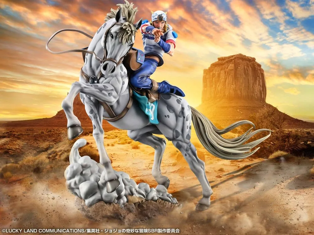 JoJo’s Steel Ball Run Statue – Johnny Joestar and Slow Dancer 30 cm 13