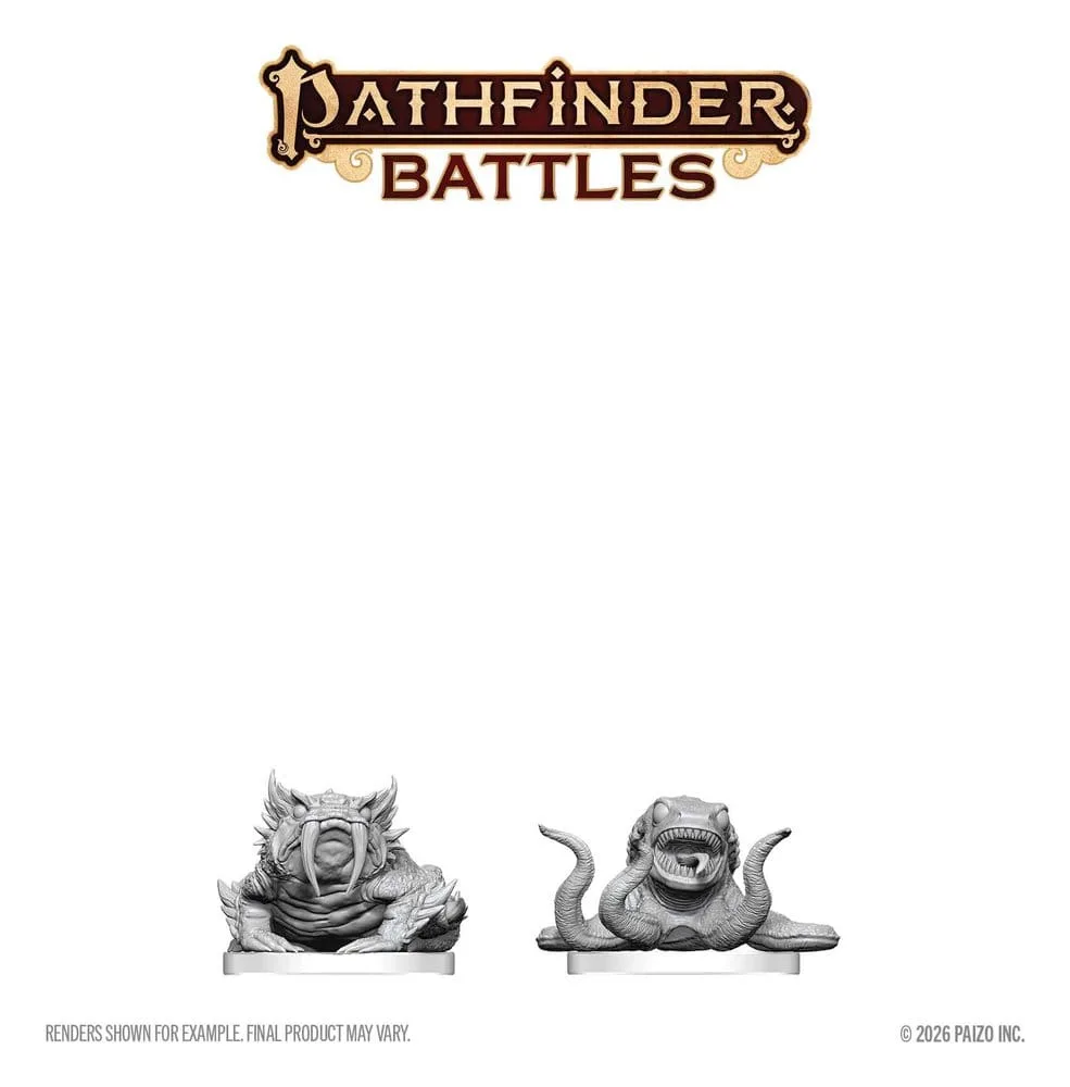 Pathfinder Unpainted Miniatures – Bogwid & Slurk 13 cm 2