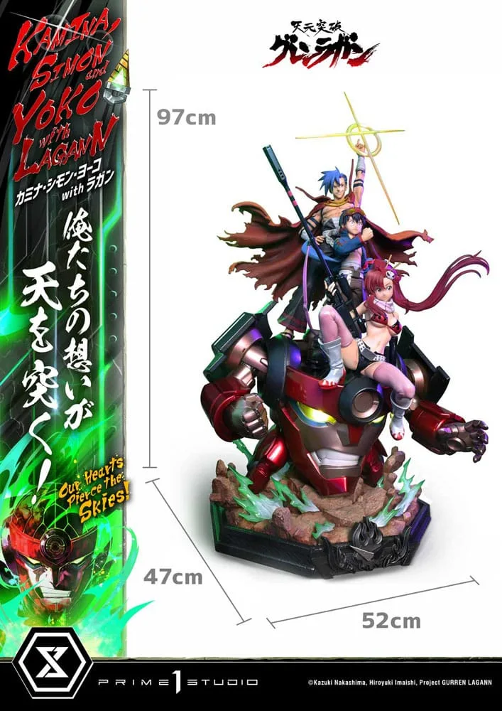 Gurren Lagann Statue – Kamina Simon Yoko with Lagann Deluxe 97 cm 4