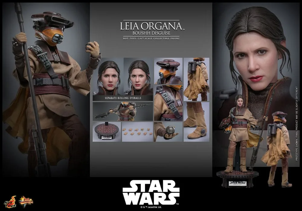 Star Wars Action Figure – Leia Organa Boushh Disguise 1/6 27 cm 18