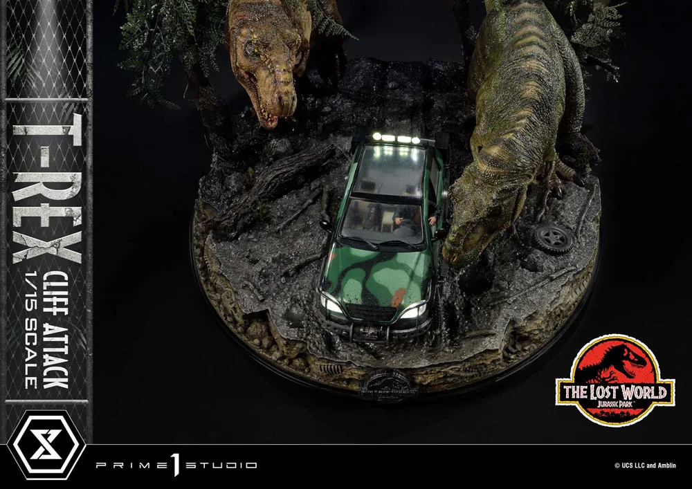 Jurassic Park Statue – Lost World T-Rex Cliff Attack Bonus 53 cm 11