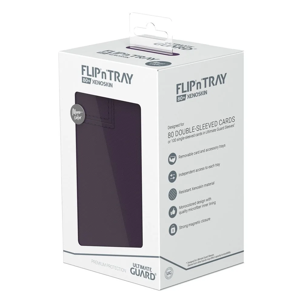 Ultimate Guard Deck Box – Purple Flip’n’Tray 80+ Xenoskin 8