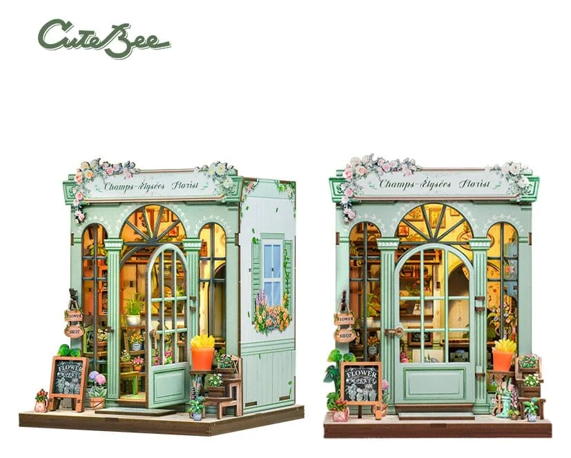 Miniature House Model Kit – Champs-Élysées Florist 18 x 16 cm 4