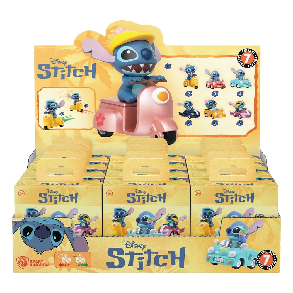 Lilo & Stitch Pullback Vehicles – Stitch Blind Box 12-Pack 4–6 cm