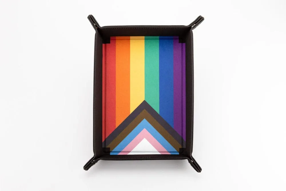 Pride Folding Dice Tray – FanRoll Rainbow Flag