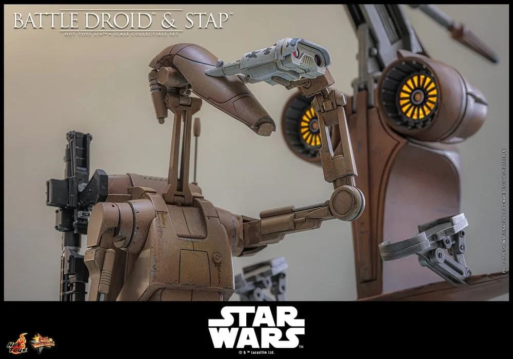 Star Wars Action Figure Set – Battle Droid and STAP 1/6 32 cm 6