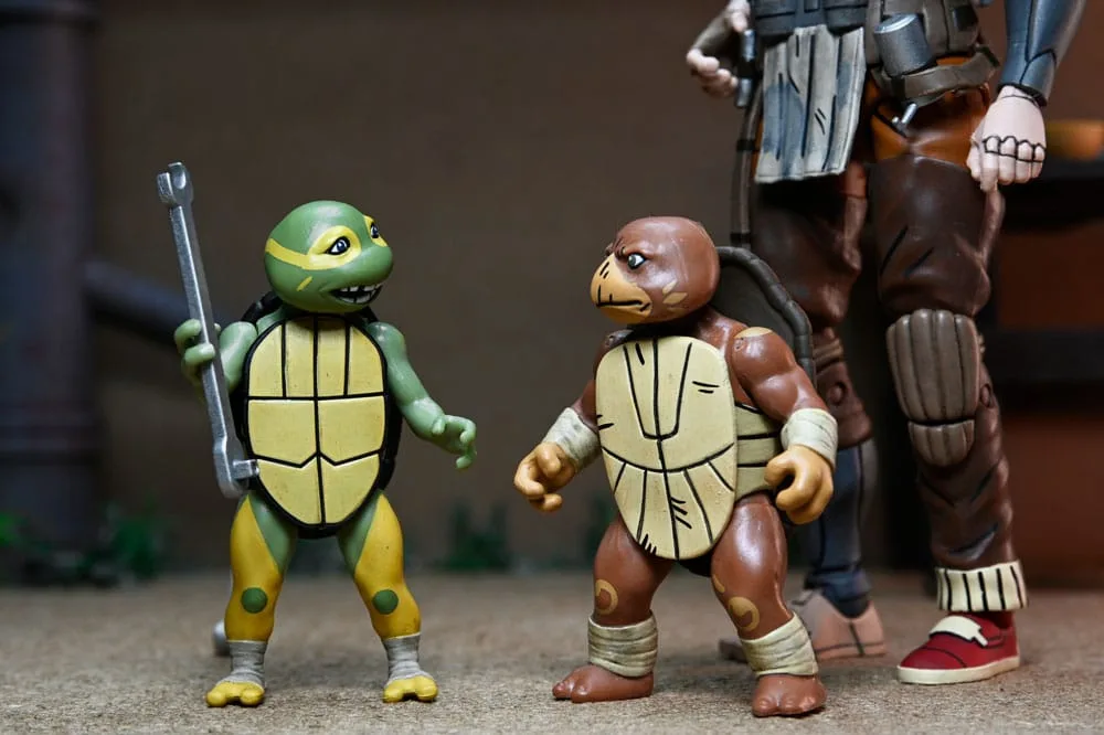 TMNT Actiefigurenset – Grammy April met Baby Yi en Moja 18 cm 11