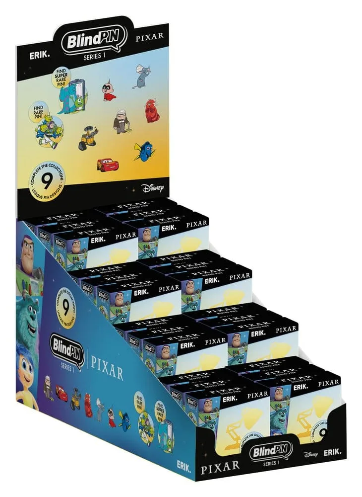 Disney Pixar Pin Badges – Series 1 Display of 24
