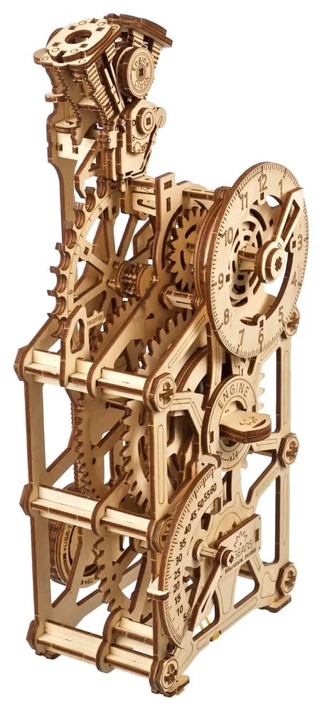 Ugears Wooden Model Kit – Engine Clock 20