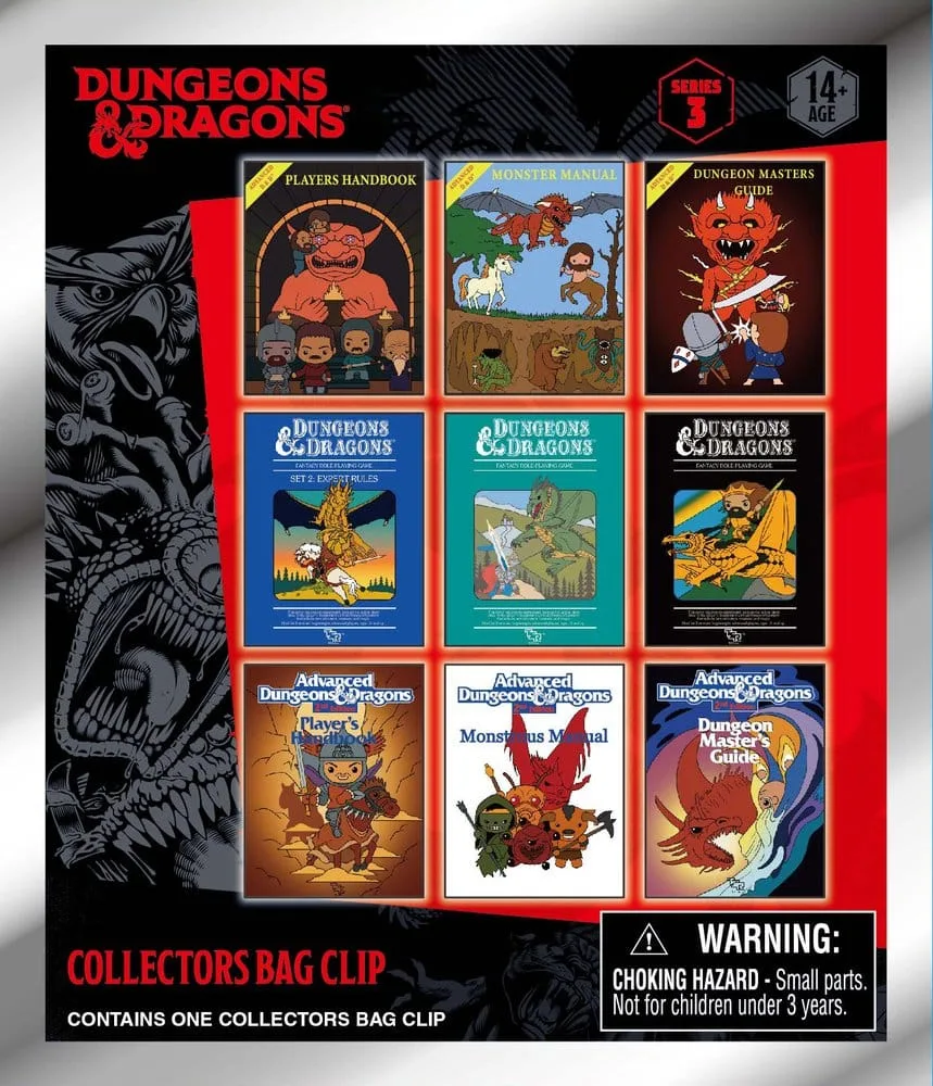 Dungeons and Dragons Bag Clips – Classic Series 3 Display of 24 2
