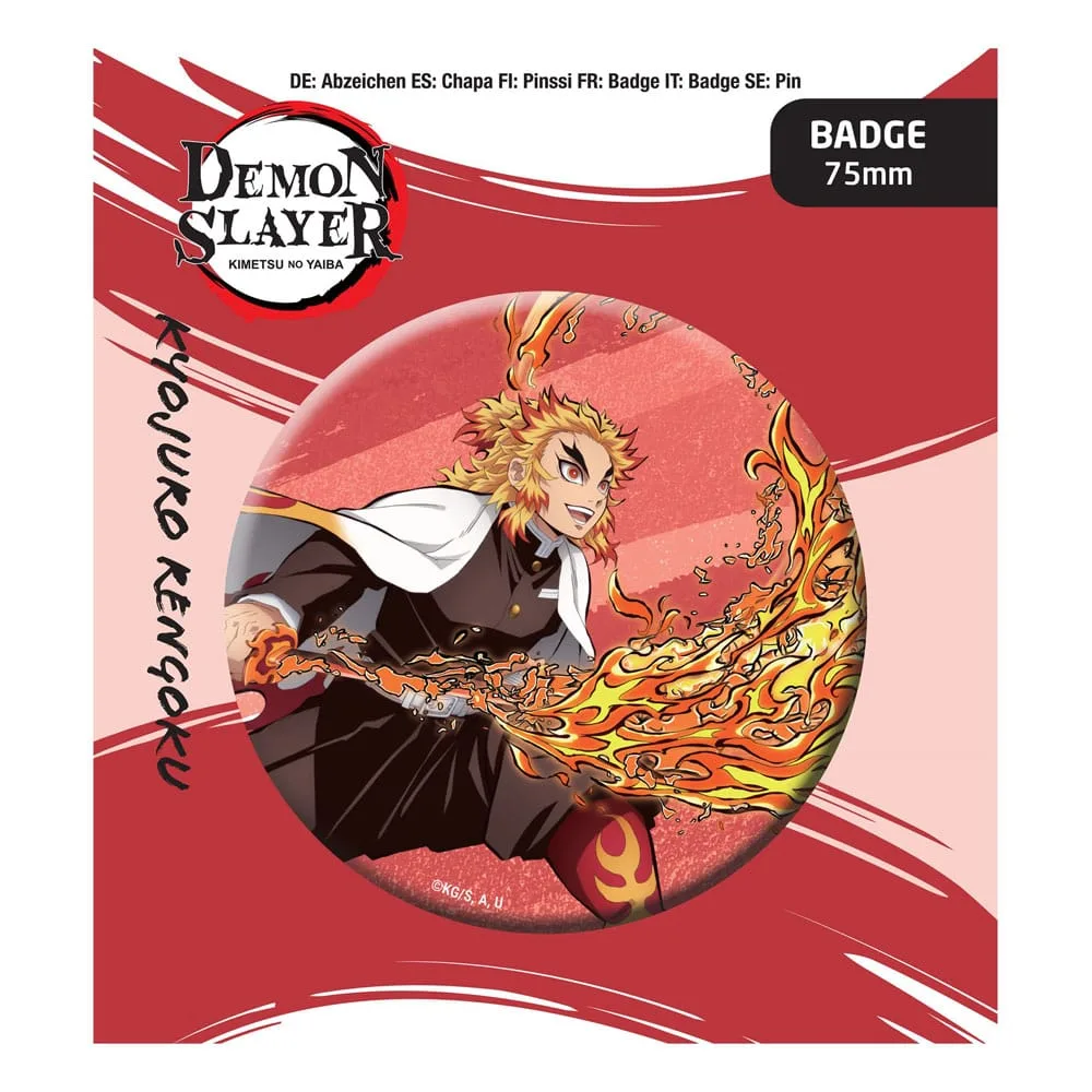 Demon Slayer Pin Badge – Kyojuro Rengoku 7.5 cm