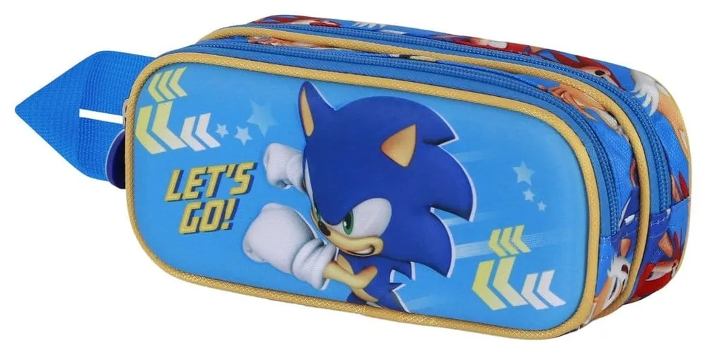 Sonic the Hedgehog Pencil Case – SEGA Go Blue 22 x 10 x 8 cm