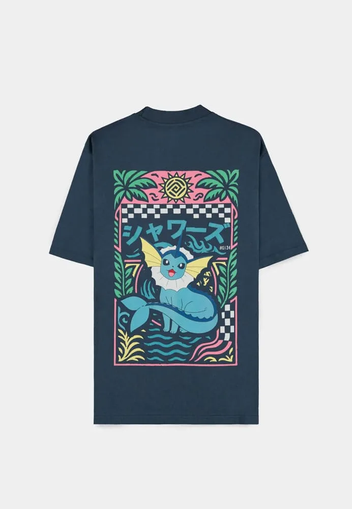 Pokémon T-Shirt – Vaporeon Navy 4