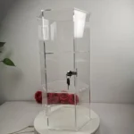 Evoretro Display Tower – Locking Acrylic Hexagon 3-Tier 1