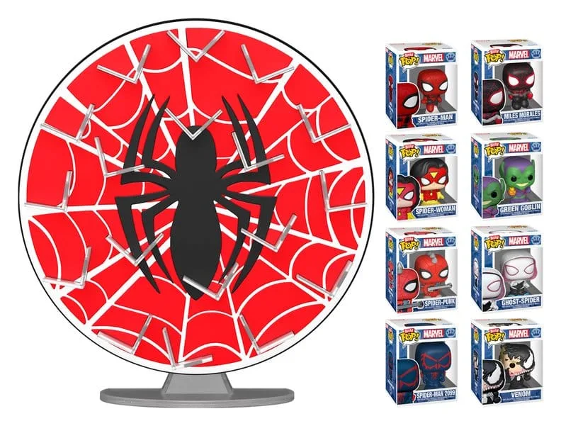Spider-Man Collectible Bundle – Funko Bitty Pop and Display