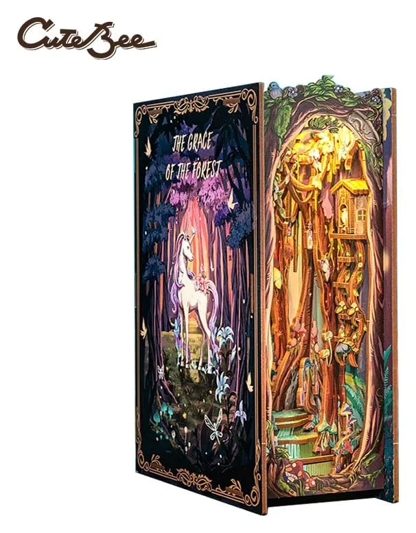 The Grace of Forest Book Nook – Wooden Puzzle 22 x 8 cm