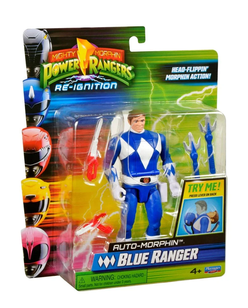 Power Rangers Action Figure – Auto-Morphin Blue Ranger 12 cm 3
