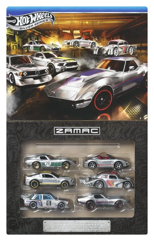 Hot Wheels modelauto's – Silver Series ZAMAC 6 stuks 1:64 8