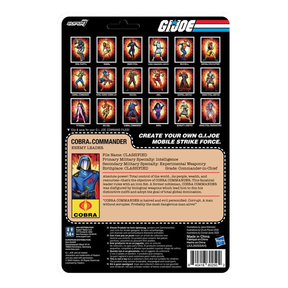 G.I. Joe Action Figure – Cobra Commander Black Cape 10 cm 3
