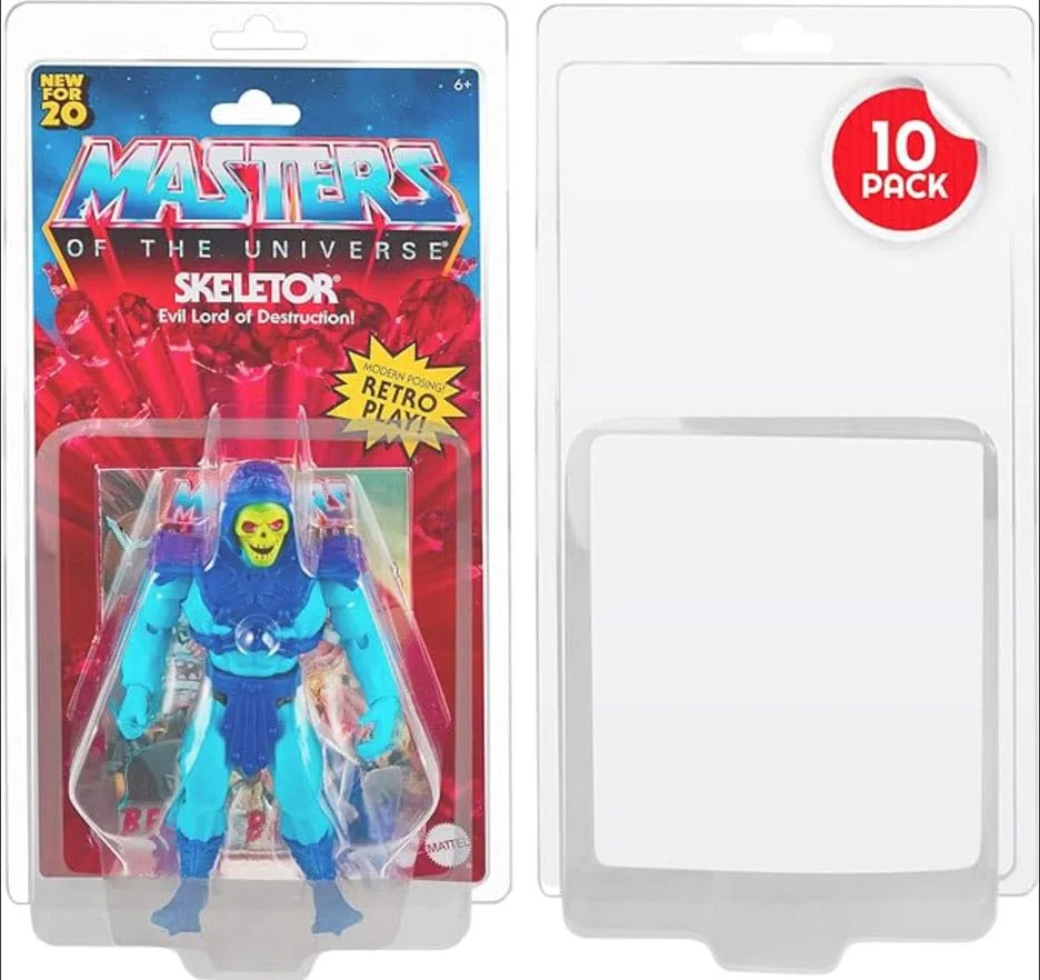Masters of the Universe Figure Protectors – PET Clamshell 10-Pack