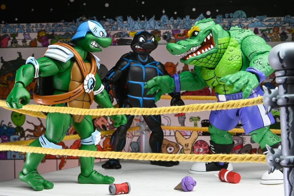 TMNT Action Figures – Stump Wrestling Turtles 4-Pack 18 cm 9