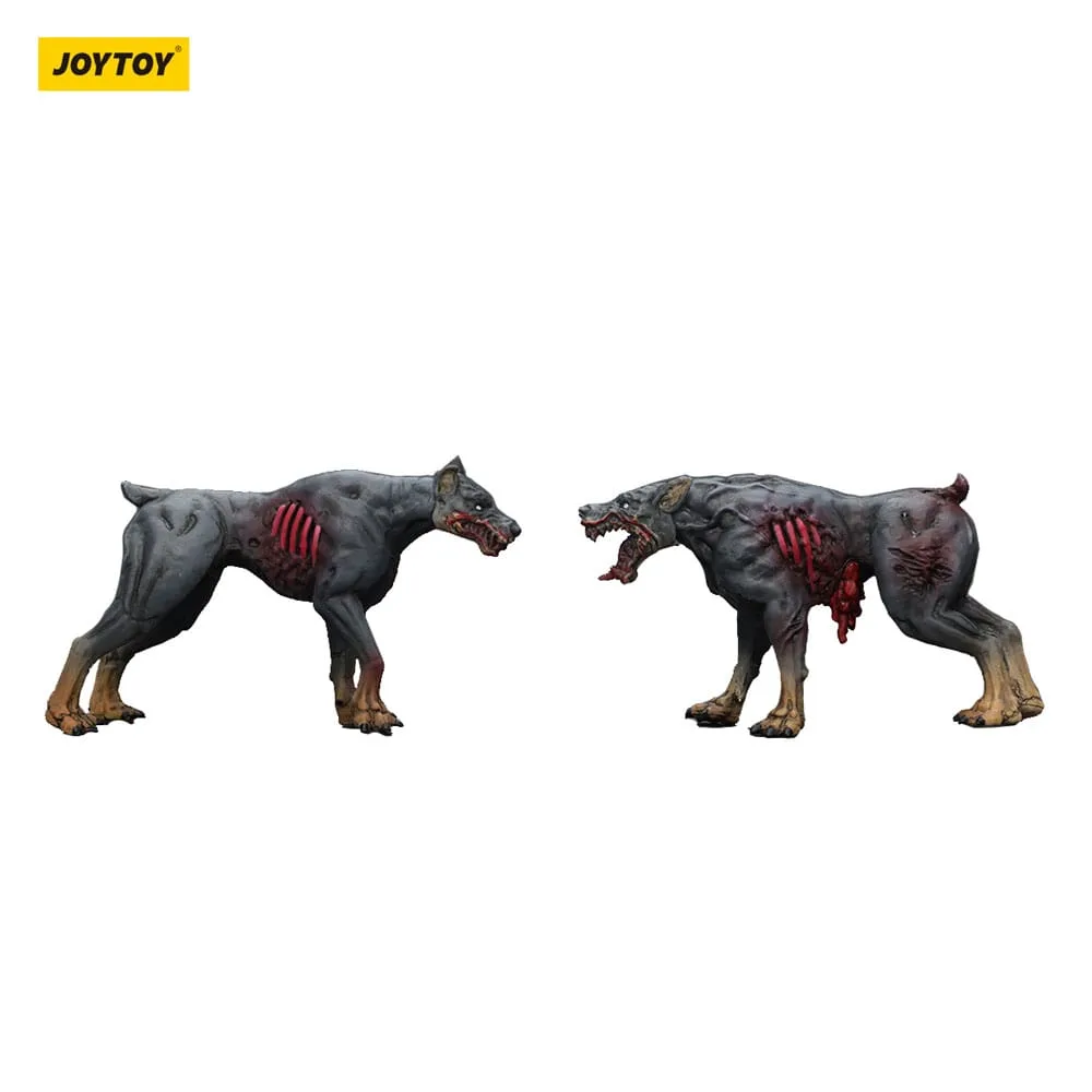 Zombie Dark Source Action Figures – Police Dogs 2-Pack 8 cm 8