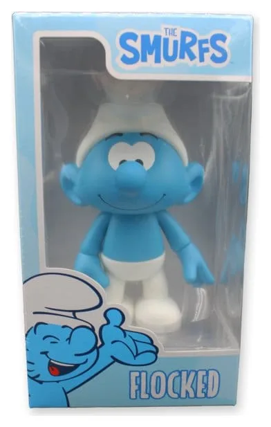 The Smurfs Vinyl Figure – White and Blue Flocked Smurf 19 cm 2
