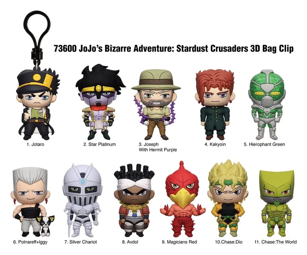JoJo’s Bizarre Adventure Bag Clips – Series 1 24 Blind Bags 3