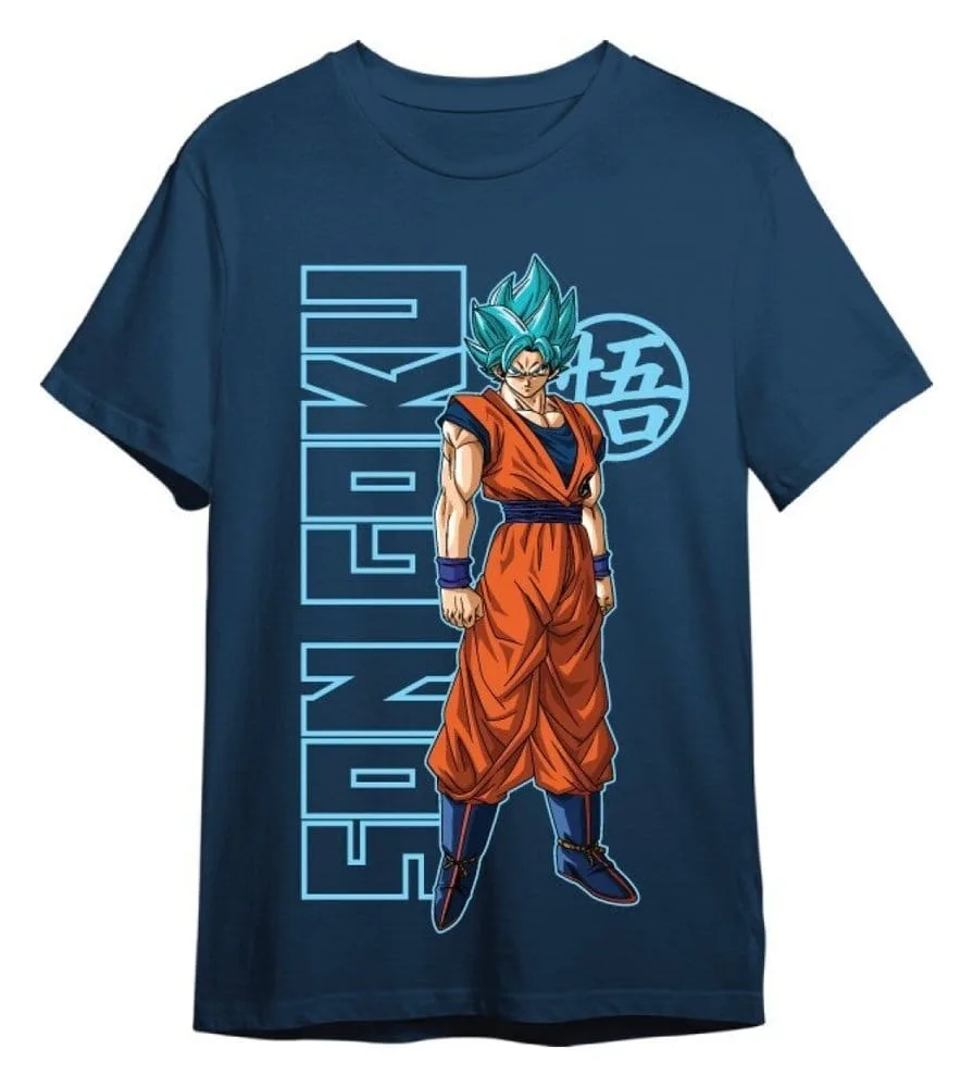 Dragon Ball Super T-Shirt – Goku Super Saiyan Blue Denim