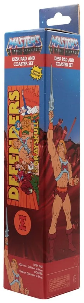 Masters of the Universe Desk Pad and Coaster Set – Heroes 80 x 30 cm 4